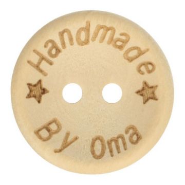 Knoop Hout 20mm  - Handmade By Oma