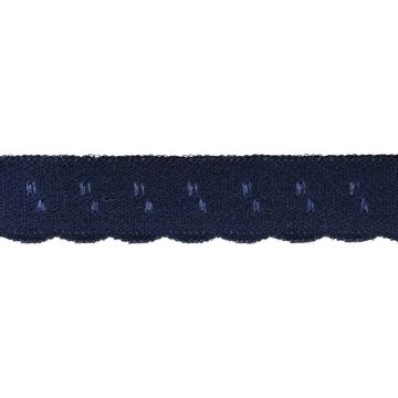 Lingerie Elastisch Vouwkant - Navy