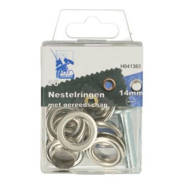 Nestelringen Zilver - 14mm