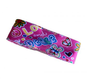 Biaisband - 2m - Peace and Love - Pink