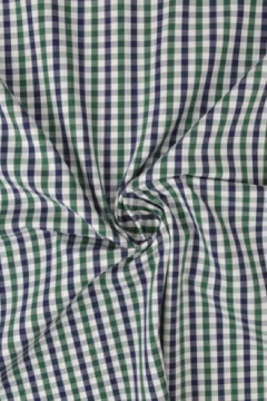 Blouse stof - green/navy/white