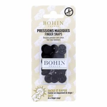 Bohin - Magische drukknopen 13mm - Black