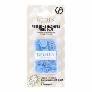 Bohin - Magische drukknopen 13mm Light Blue