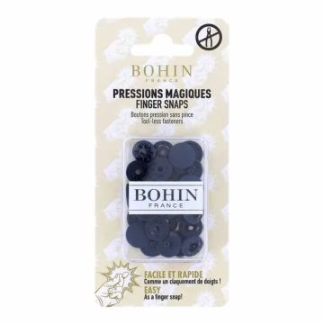 Bohin - Magische drukknopen 13mm - Navy
