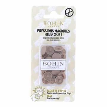 Bohin - Magische drukknopen 13mm - Beige