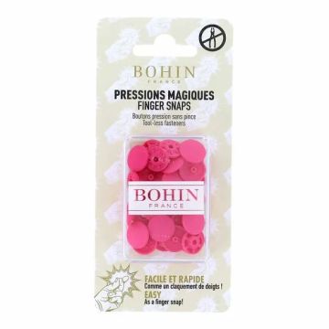 Bohin - Magische drukknopen 13mm - Fuchsia