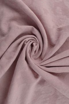 Cotton - Jacquard Roses - Donker Oud Roze - 38
