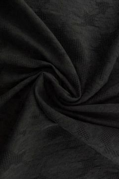 Cotton - Jacquard Roses - Black - 03