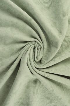 Cotton - Jacquard Roses - Vintage Green - 34