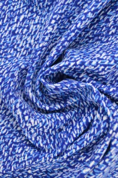 Lycra - Blue Scribbles