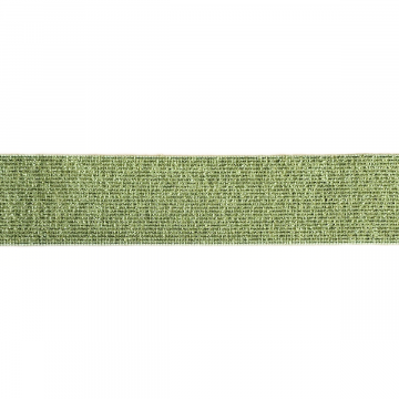Glitter Elastiek - Olive/Silver - 35 mm