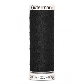 Gütermann 200 meter naaigaren - zwart