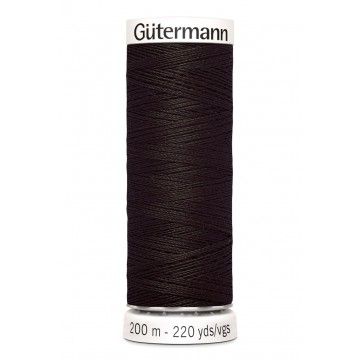 Gütermann 200 meter naaigaren - donker chocolade