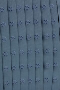 grijs blauw drukkertjesband
