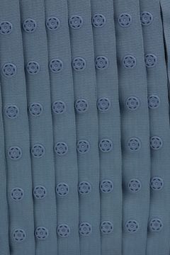 grijs blauw drukkertjesband