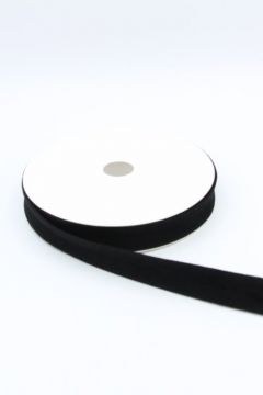 biaisband zwart suedine