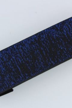 Elastiek met Lurex 60mm - Zwart/Blauw