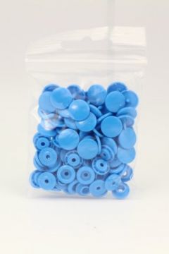 Kam Snaps - Azuur Blauw 25 stuks