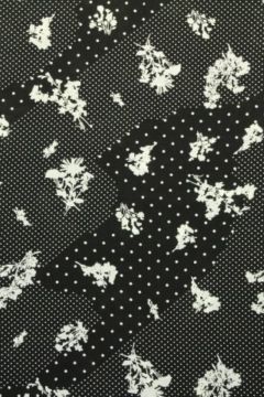 Viscose - Flowers and Dots 