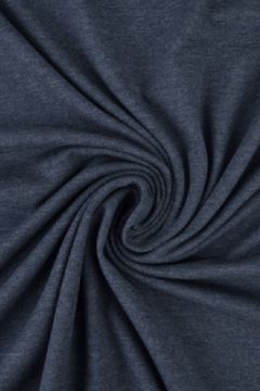 Katoenen Tricot Jeansblauw Melange - M15