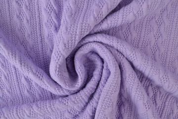 Knitted Cable Jersey - Lavender - 21