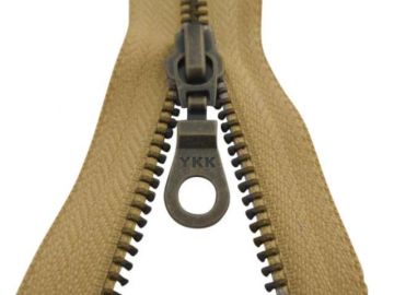 YKK Deelbare Koper Ritsen -  50 cm-896 - Beige