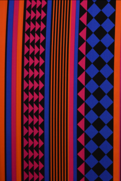 lycra met een zomers gekleurde print