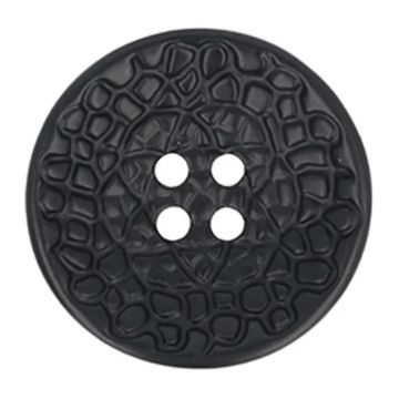 Knoop Milward - 4-gaats mozaïek zwart 25mm - 4 stuks