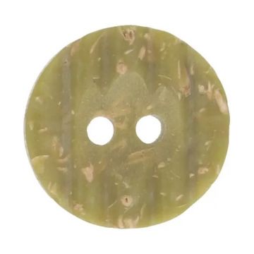 Knoop Milward - 2-gaats ribbels Olijf melange 8 stuks - 15mm