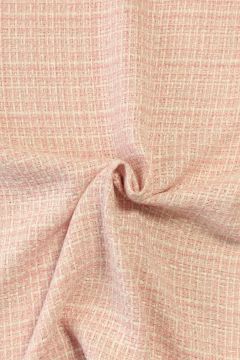 bouclé - Ruitje Licht Roze/Wit/Goud