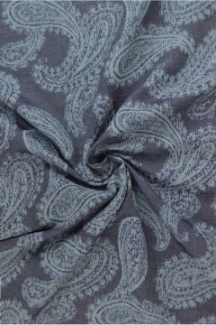 Chambray - Paisley on Dark Blue