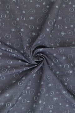 Chambray - Circles on Dark Blue