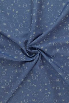 Chambray - Circles on Blue"