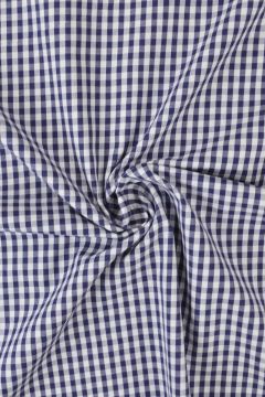 Blousestof - Ruitje Navy