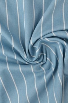 Chambray - White Stripes on Vintage Blue