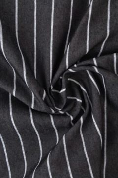 Chambray - White Stripes on Black