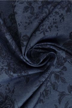 Chambray Floral - Dark Blue
