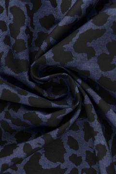 Chambray Animal Spots - Dark Blue