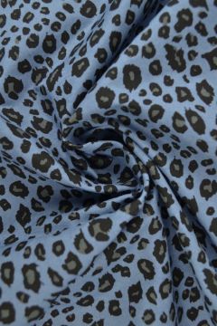 Chambray Leopard - Sky Blue