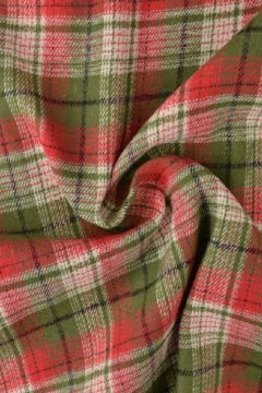 Flanel Ruiten - Mossgreen/Red/White/Black