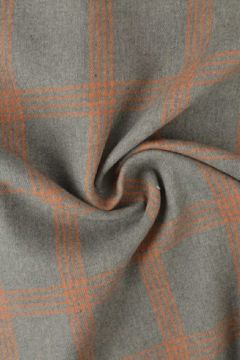 Flanel Ruiten - Mousse Grey/Ocher