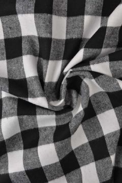 Flanel Ruiten - White/Black