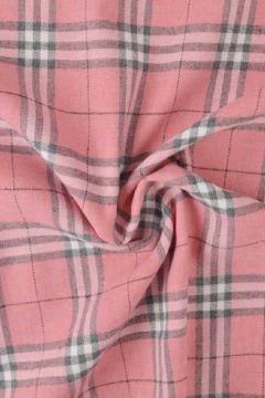 Flanel Ruiten - Pink/Grey