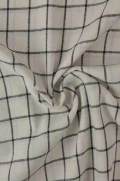 Flanel Ruiten - Off White/Black