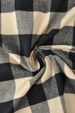 Flanel Ruiten - Creme/Black