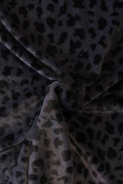 Fur - Leopard Dark Grey/Purple