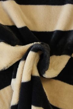 Fur - Stripes Black/Beige