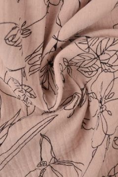Hydrofiel - Sketch of Flowers Old Pink