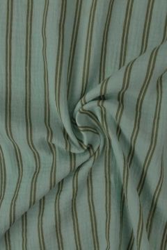 Hydrofiel - Green Stripes on Vintage Green