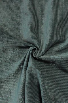 Jacquard Gobelin - Petrol Velvet Stripes